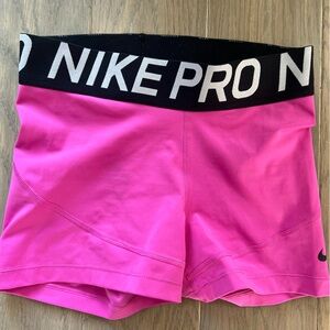 Nike Pro spandex short - hot pink - size S